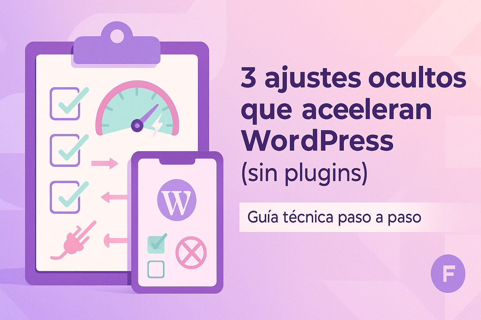 Ajustes ocultos para acelerar WordPress sin plugins, guía técnica paso a paso.
