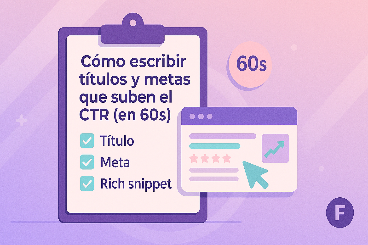 Cómo escribir títulos y metas que suben el CTR (en 60s)