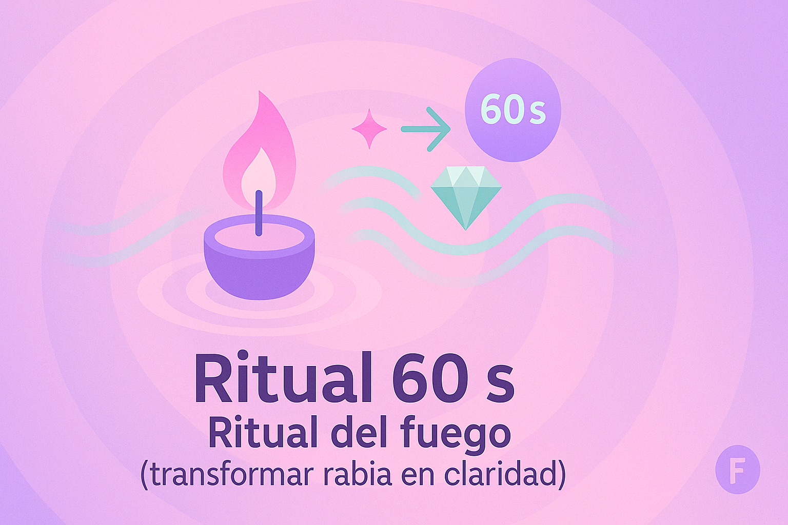 Ritual 60s · Ritual del fuego (transformar rabia en claridad)