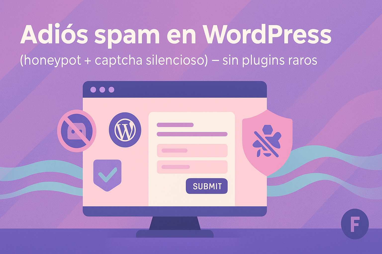 Adiós spam en WordPress (honeypot + captcha silencioso) — sin plugins raros