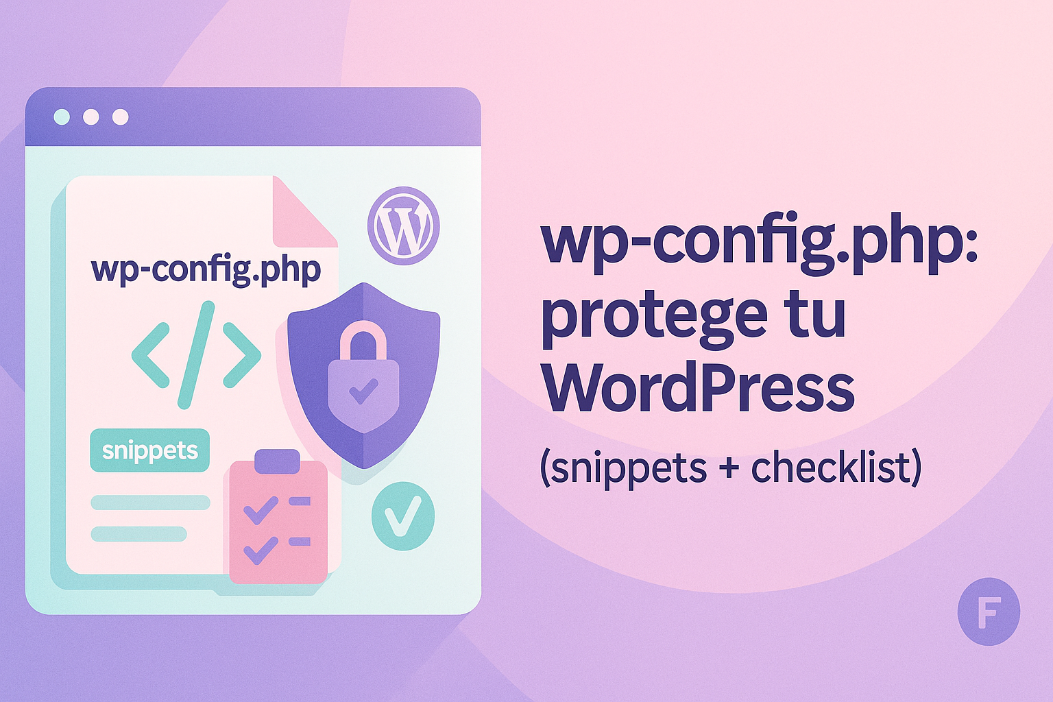 wp-config.php: protege tu WordPress (snippets + checklist)